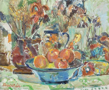 Czeslav Rzepinski : STILL LIFE WITH THE APPLES