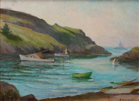 Elizabeth Galbraith McIntyre Jewell : 'A Summer Day, Monhegan Island, Me.'