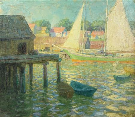 Marie Lokke : 'Boat Houses, Provincetown'