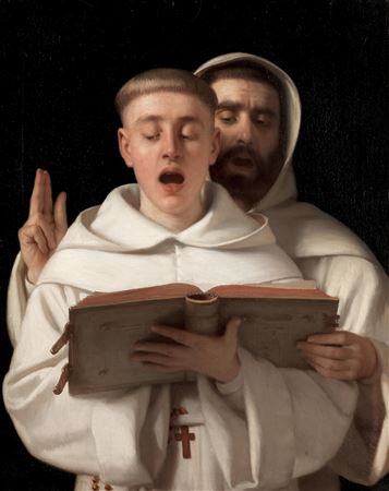 Aurele Robert : Two Carthusian monks singing