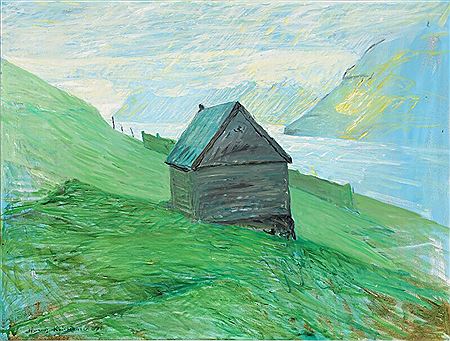 Joannis Kristiansen : Landscape with cottage.