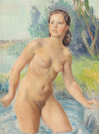 Johannes Glob : “Nøgen Pige”, Naked girl.