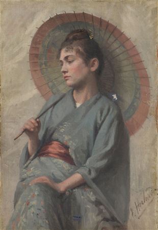 Emma Herland : Young woman with kimono