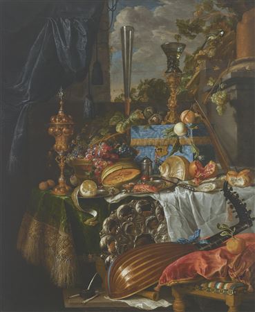 Jan Davidsz De Heem : A banquet still life