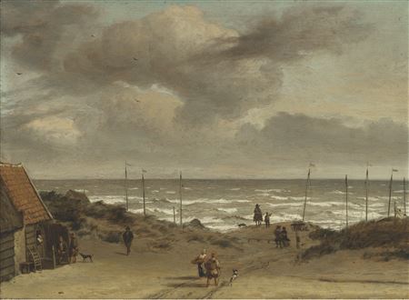 Adriaen Van de Velde : View from the Dunes out to Sea