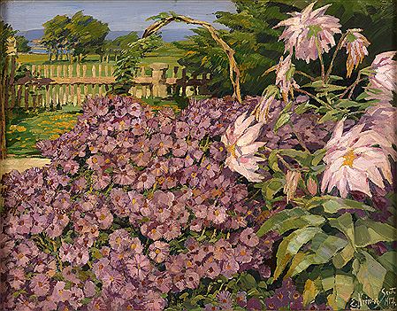 Erwin Kroner : Blooming garden.