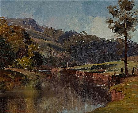 Leslie A Campbell : 'Kangaroo River,' 1954.