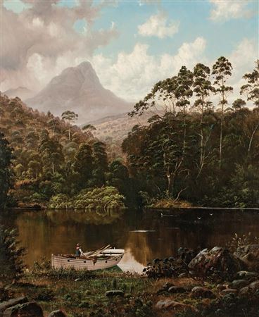 James Haughton Forrest : Mount Ida from Fisherman's Camp, Lake St Clair, Tasmania