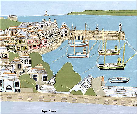 Bryan Pearce : St Ives from Barnoon Terrace