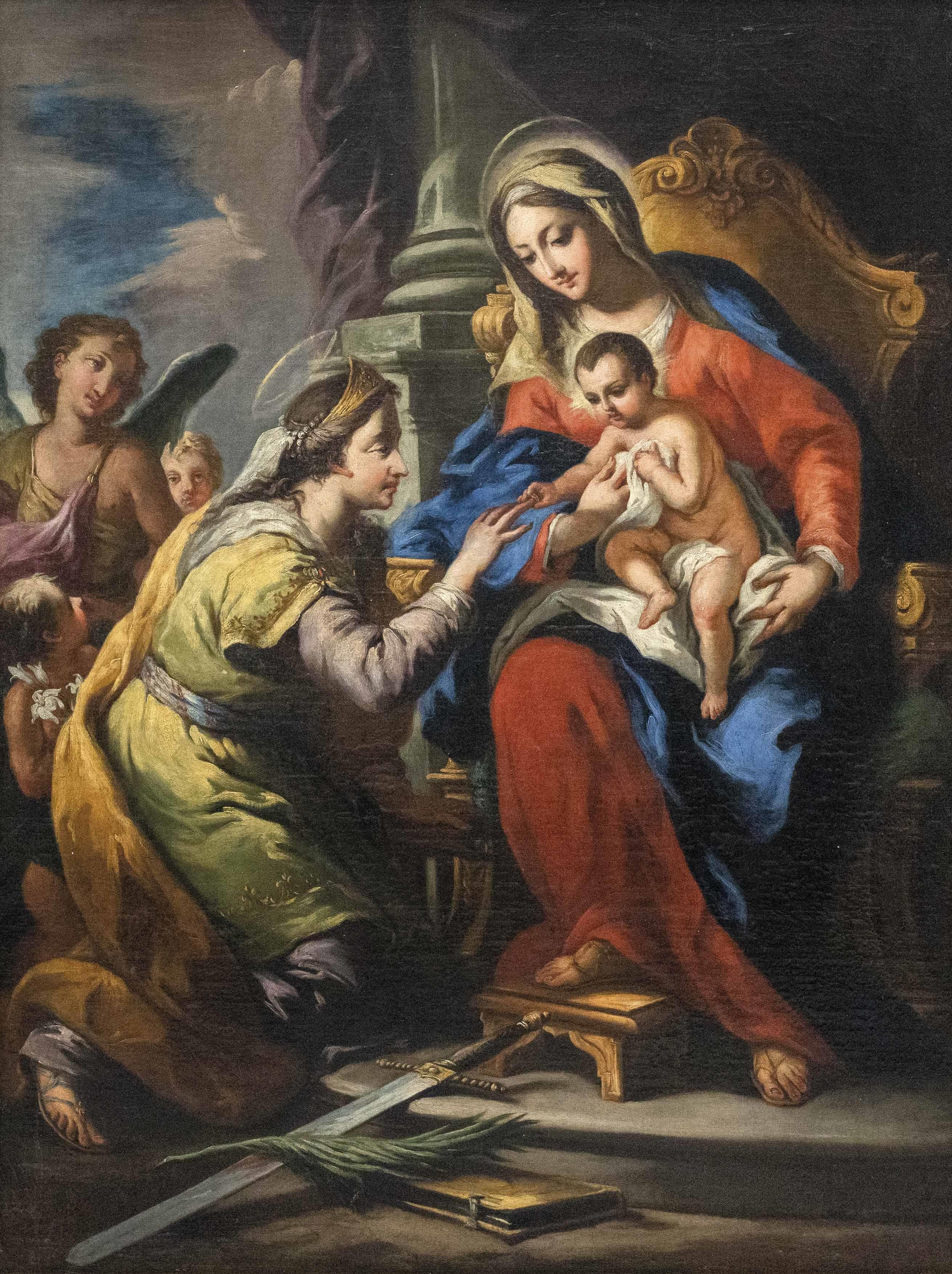 Martino Altomonte : The engagement of St. Catherine