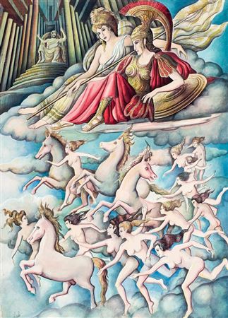 Ramon Lopez Munoz : Mythological scene