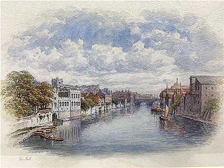 George Fall : York View From River Ouse