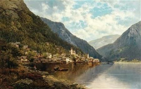 Josef Thoma the Younger : View of Hallstatt