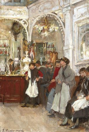 Emile Gastemans : At the bistro