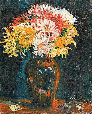 Joseph-Julien Mange : Bouquet de fleurs