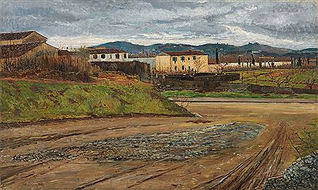 Luigi (Ulgi Liegi) Levi : WINTER DAY IN SAN GERVASIO, 1886