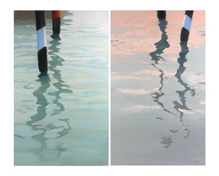 Pierre Doutreleau : Two- Water reflections in Venice