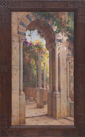 Cécile Augustine Bougourd : Arab Ruin in the Flowers, Tunis