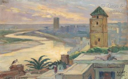 Emmy Leuze-Hirschfeld : Last rays of sun on Rabat