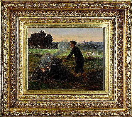 Adolphe-Jean Hamesse : The incineration of potato foliage