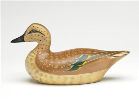 Charles Magnus Bergman : Greenwing teal hen