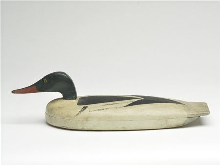 John Dawson : Rare and important American merganser drake