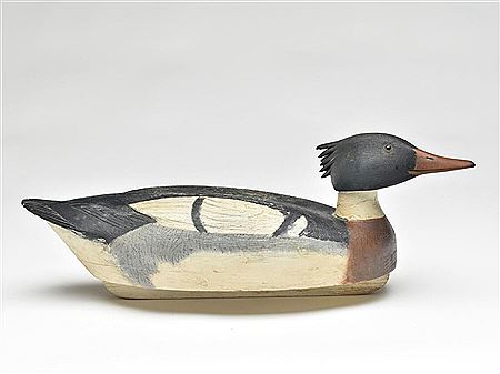 William H Cranmer : Hollow carved merganser