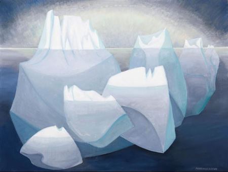 Doris Jean McCarthy : Aurora and the Bergs