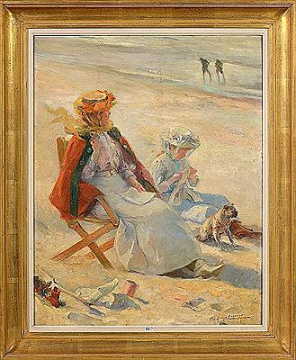 Georges Lemmers : On the beach