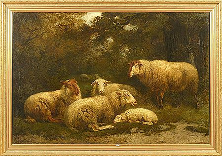 Edouard Woutermaertens : 'Les moutons au pre'