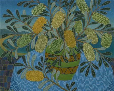 June Ethel Stephenson : Banksia Still Life