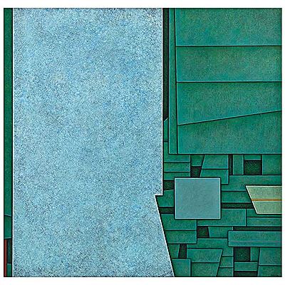 Gunther Gerzso : Muro azul. Chiapas