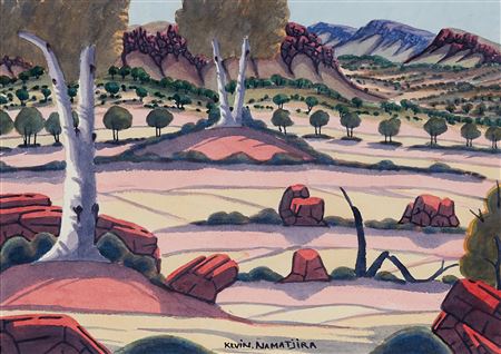 Kevin Namatjira : MacDonnell Ranges