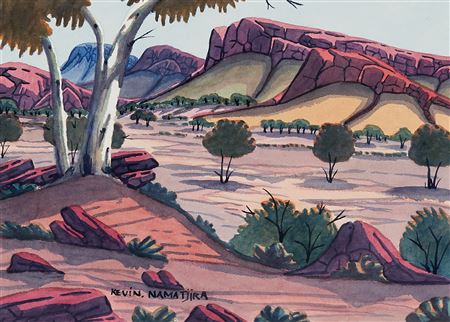 Kevin Namatjira : MacDonnell Ranges