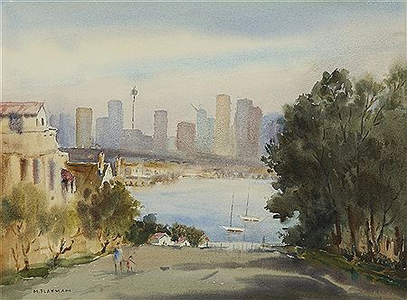 Mollie Flaxman : Sydney Harbour From Walker Street, North Sydney