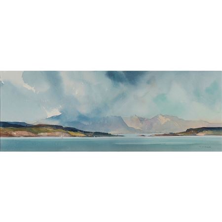 Tom Hovell Shanks : ISLE OF ARRAN FROM FAIRLIE