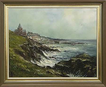 Alfred Allan : ON THE COAST (thought to be St Monan's)