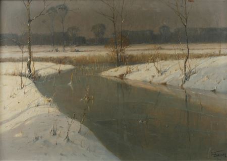 Hans Bauer : Winter evening