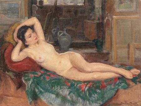 Madeleine Plantey : Nude in the workshop