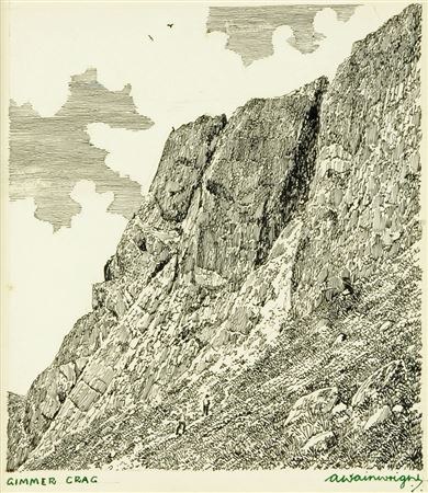 Alfred Wainwright : 'GIMMER CRAG'