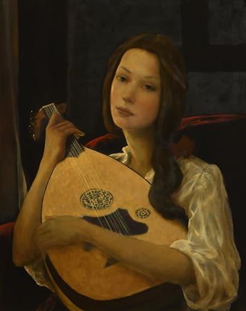 Ken Hamilton : Girl with Mandolin