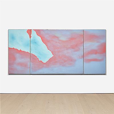 Joe Goode : Untitled (Torn Cloud Triptych)