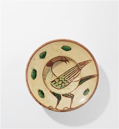 Michael Cardew : Bowl with 'Bird with Five Eggs' design