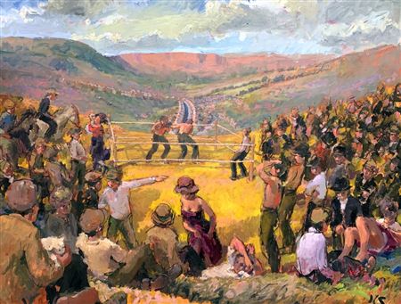 Kevin Sinnott : The Boxing Field, Pontycymmer c.1920