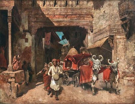 Edwin Lord Weeks : A Wedding Procession - Ahmedabad, India