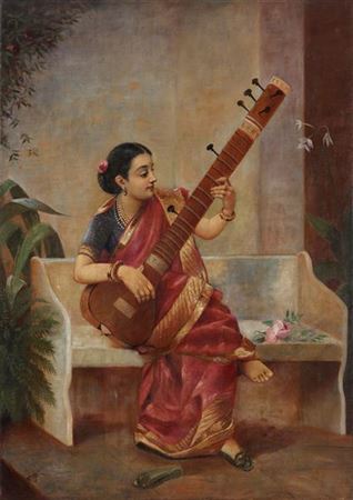 Raja Ravi Varma : Music Hath Charms (Kadambari)