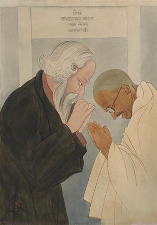 Asit Kumar Haldar : Tagore and Gandhi