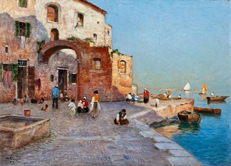 Wilhelm von Gegerfelt : Quay motif from Venice