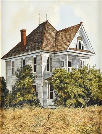 Anthony Martin : 'Two Story Farmhouse,' 1968