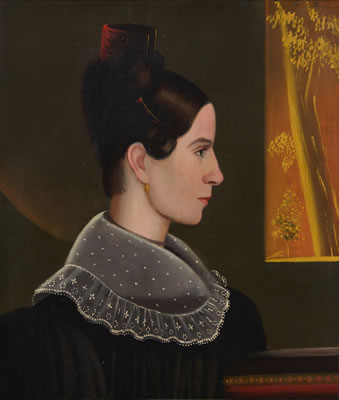 John Samuel Blunt : Portrait of a Lady in Profile